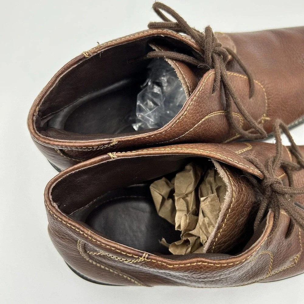 Alfani Chukka Boots Mens 8.5M Brown Soft Leather Lace‎ Up 09-94848
